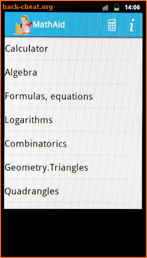 MathAid screenshot