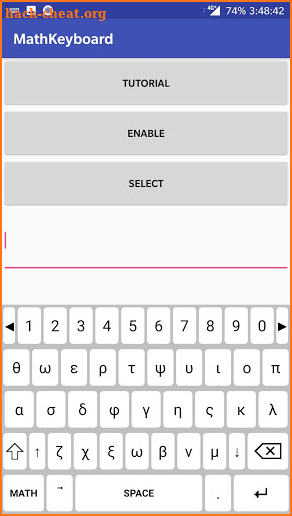 MathKeyboard screenshot