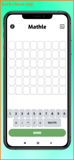 Mathle: a math puzzle game screenshot