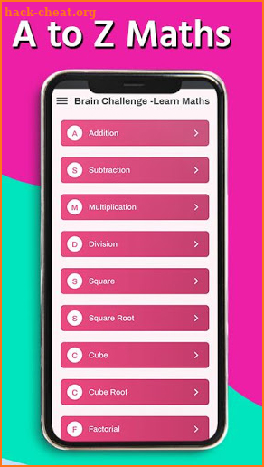 Maths Brain Game- Learn A to Z Maths screenshot