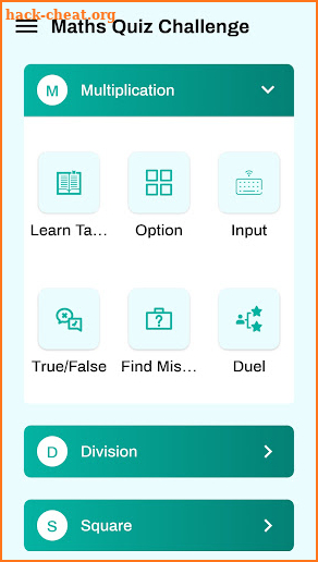 Maths Quiz Challenge screenshot