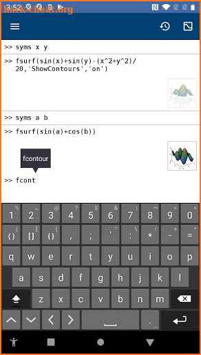 MATLAB Mobile screenshot