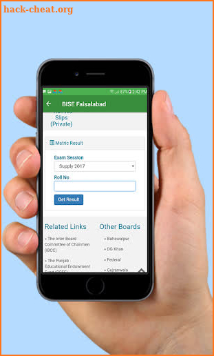 Matric Result: Pak BISE Results screenshot