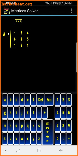 Matrices Solver Demo screenshot