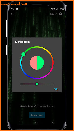 Matrix Rain 3D LIve Wallpaper screenshot