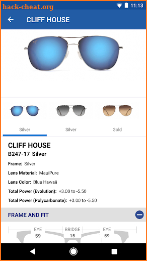 Maui Jim Trade Account Catalog screenshot