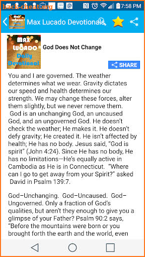 Max Lucado - Daily Devotionals screenshot