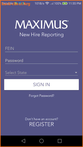 MAXIMUS New Hire Reporting screenshot