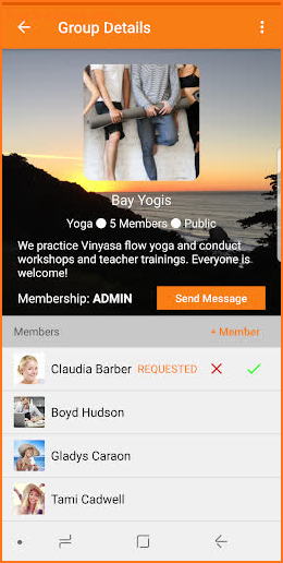 Mazingfriends: Interest Groups, People & Events screenshot