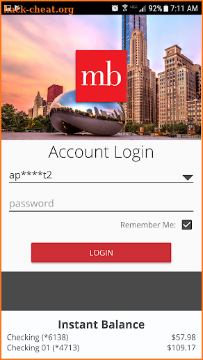 MB Financial Bank screenshot