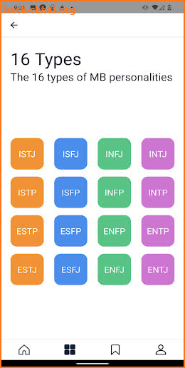 MB Personality Type screenshot