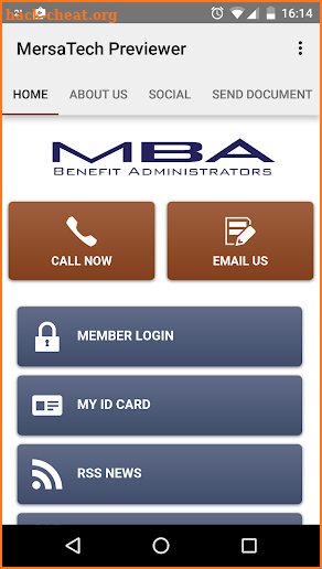 MBA BENEFIT ADMINISTRATORS screenshot