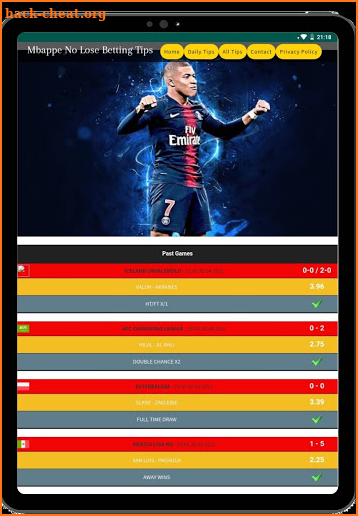 Mbappe No Lose Betting Tips screenshot