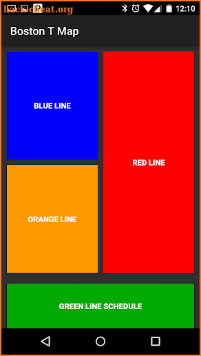 MBTA Boston T Map screenshot