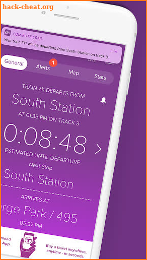 MBTA Commuter Rail App screenshot