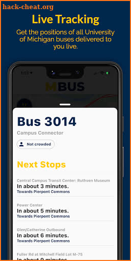 MBus — Track University of Michigan Buses screenshot