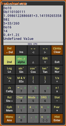 MC50 Programmable Calculator screenshot