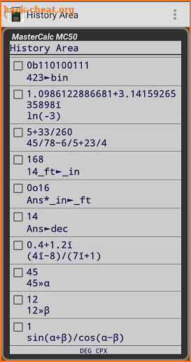 MC50 Programmable Calculator screenshot