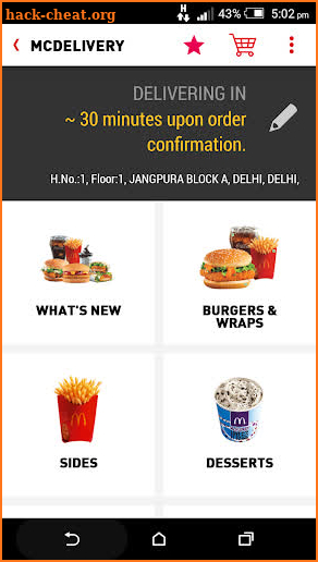 McDelivery India – North&East screenshot