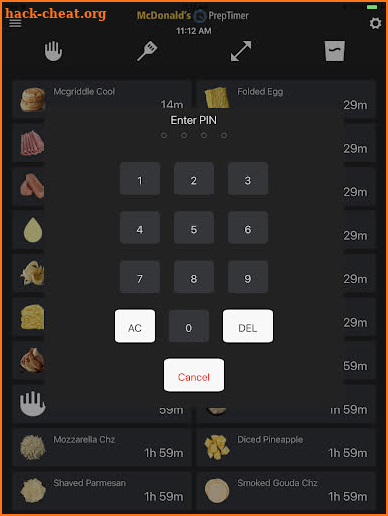 McDonalds Prep Timer screenshot