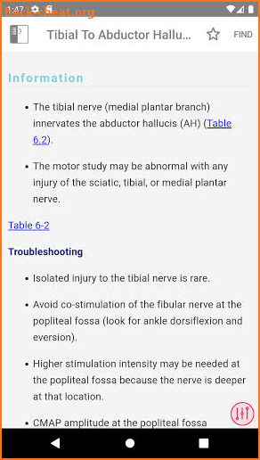 McLean EMG Guide screenshot