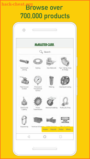 McMaster-Carr screenshot