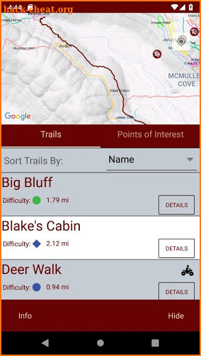 McMullen Cove Trails screenshot