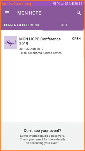 MCN HOPE Conference 2019 screenshot