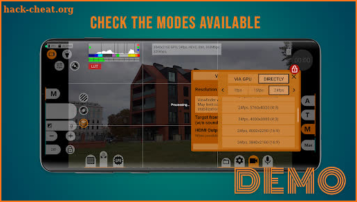 mcpro24fps demo - video camera screenshot