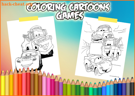 Mcqueen Coloring book Cars 3 screenshot