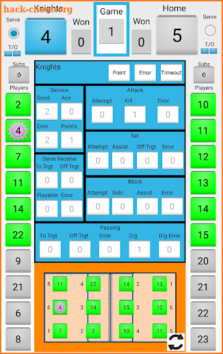 McStats-VBall VolleyBall Stats screenshot