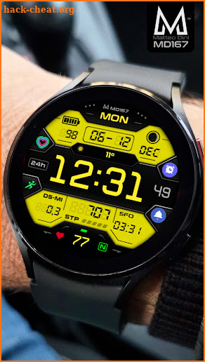 MD167: Digital watch face screenshot