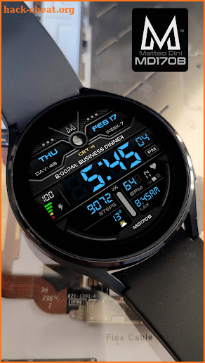 MD170B: Digital watch face screenshot