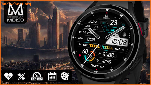 MD199: Hybrid watch face screenshot