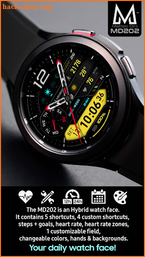 MD202 -  Hybrid watch face screenshot