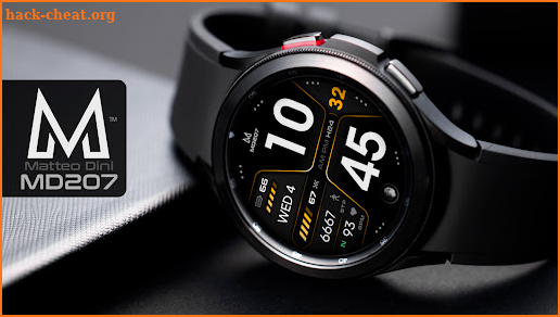 MD207 - Modern Digital Watch Face Matteo Dini MD screenshot