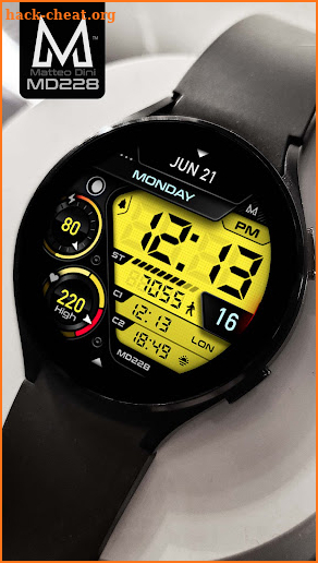 MD228: Digital watch face screenshot