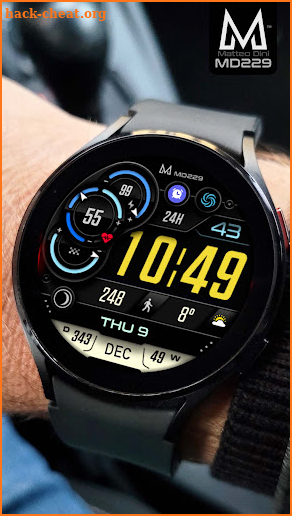 MD229: Digital watch face screenshot