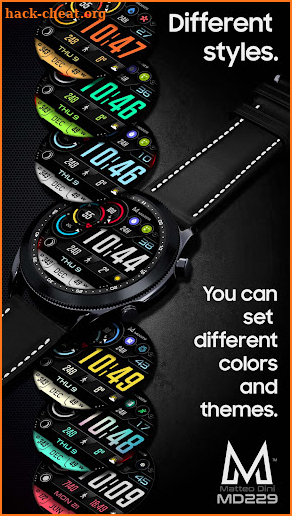 MD229: Digital watch face screenshot