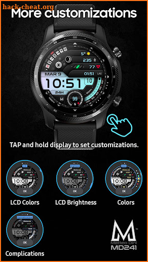 MD241: Digital watch face screenshot