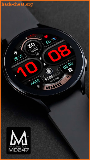 MD247 - Digital watch face screenshot