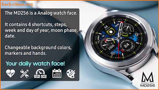 MD256 - Analog Watch Face by Matteo Dini screenshot