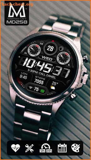 MD258 Digital watch face screenshot