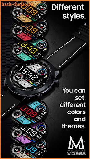 MD268: Digital watch face screenshot