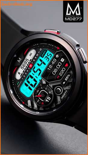 MD277 - Wear OS Digital Watch Face Matteo Dini MD screenshot