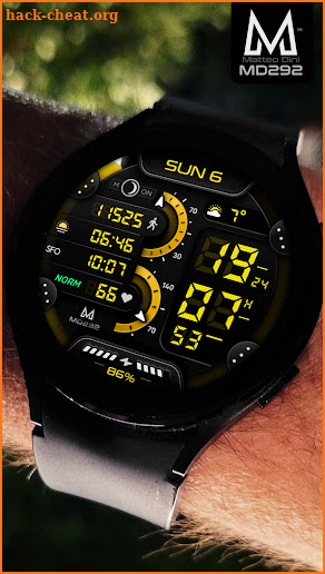 MD292: Digital watch face screenshot