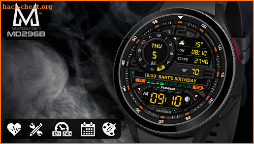 MD296B: Hybrid watch face screenshot