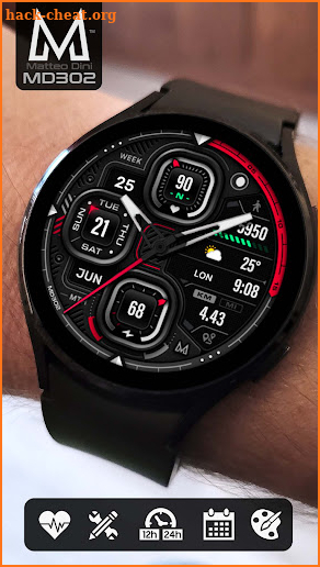 MD302: Analog watch face screenshot