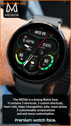 MD306 Minimal watch face screenshot