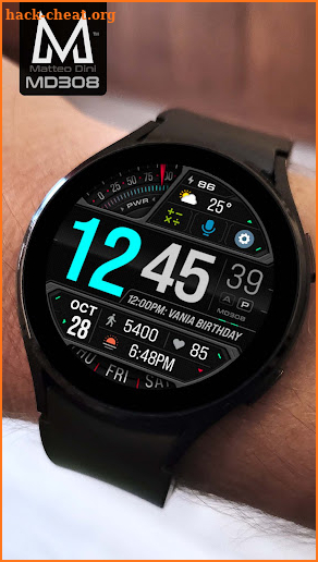 MD308 Digital watch face screenshot